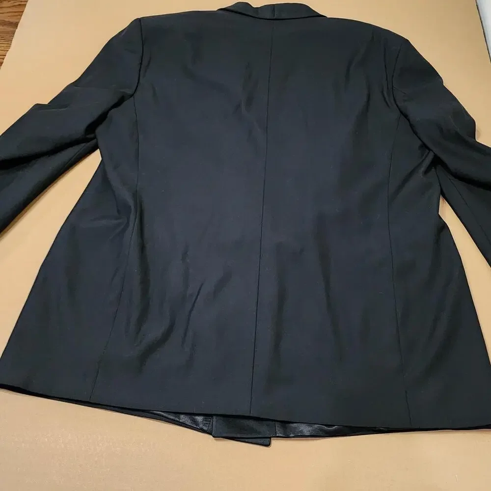 Vito Rufolo Suit Jacket Mens EU 52 Black Wool Tuxedo Shawl Lapel Made In Italy